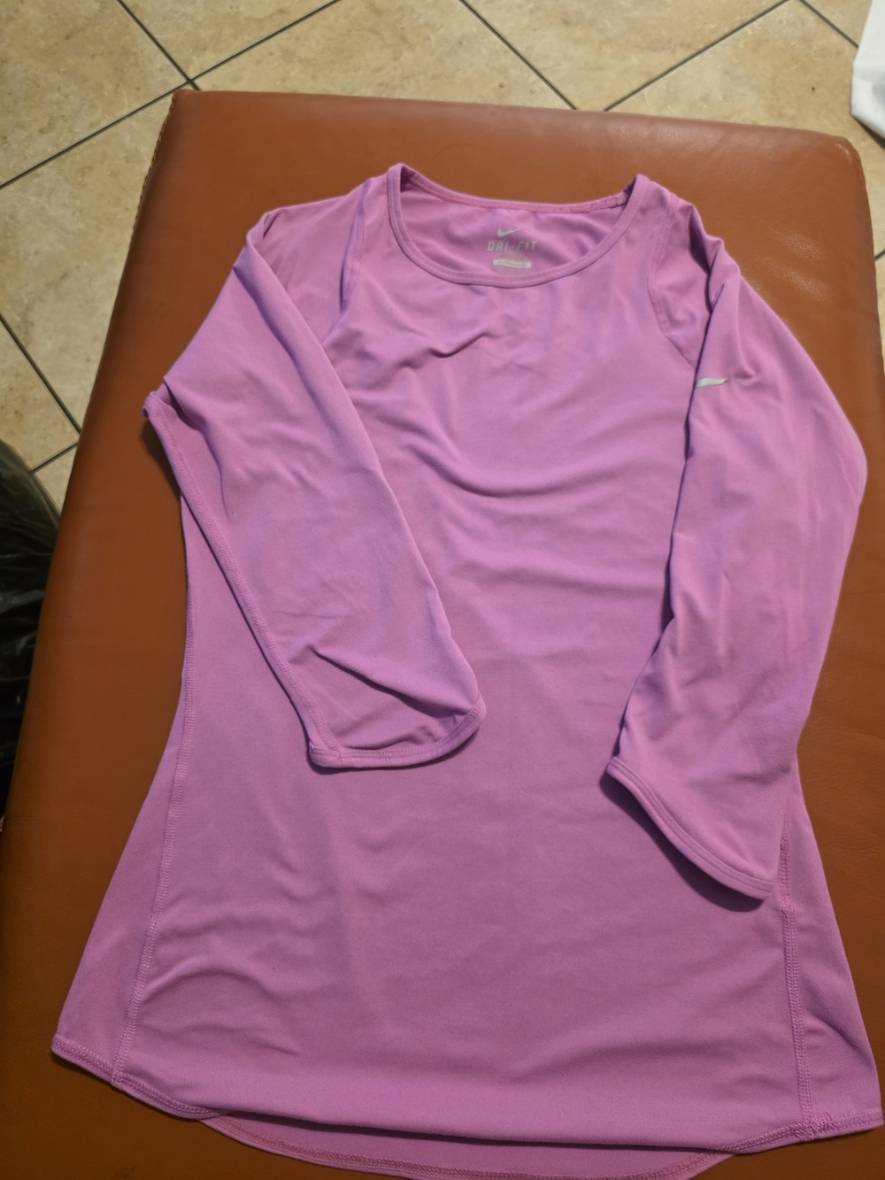 Nike Women's Long Sleeve Dri-FIT Top - Lavender Pink